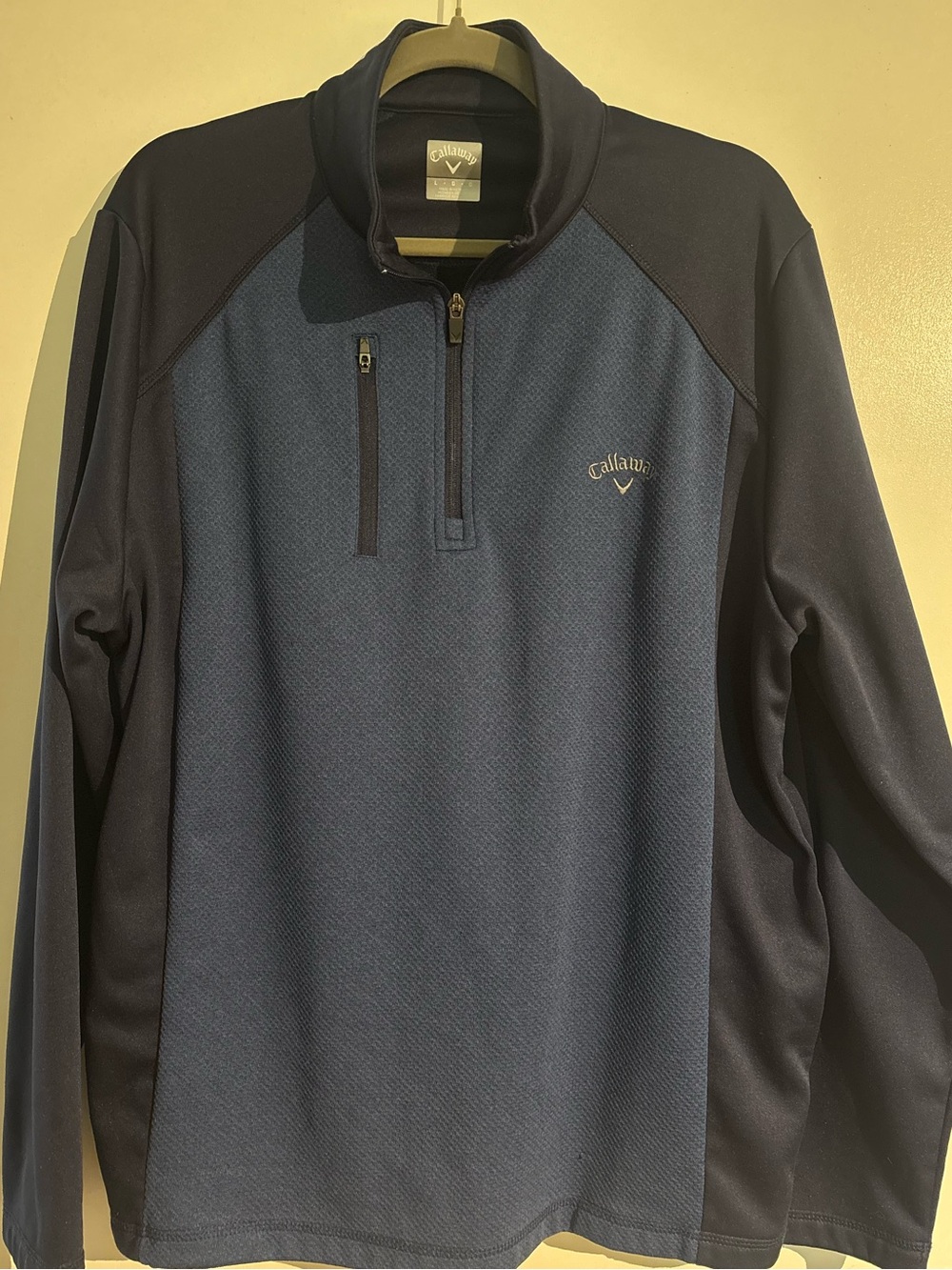 Callaway Men's Navy Blue Quarter-Zip Performance Jacket (L)